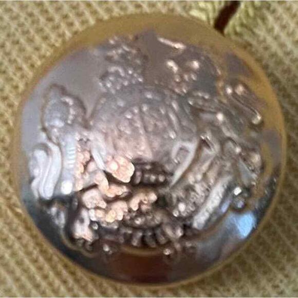 VINTAGE RALPH LAUREN CANARY YELLOW MILTARY GOLD BUTTON BLAZER SZ 6 - Picture 3 of 4